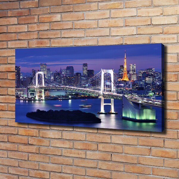 Canvas wall art Bridge in Tokyo