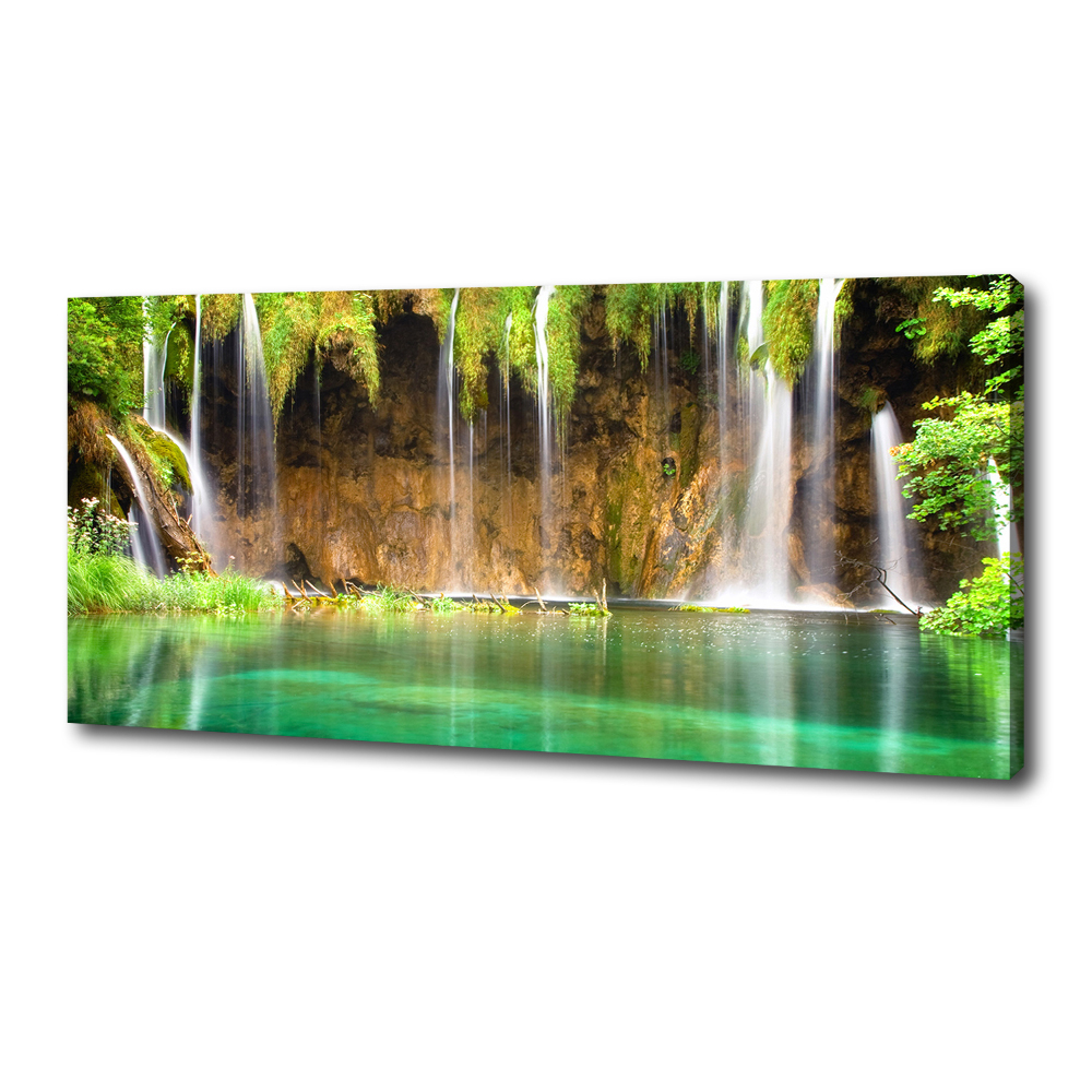 Canvas wall art Plitwickie lakes