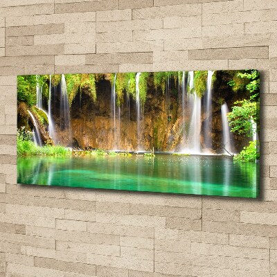 Canvas wall art Plitwickie lakes