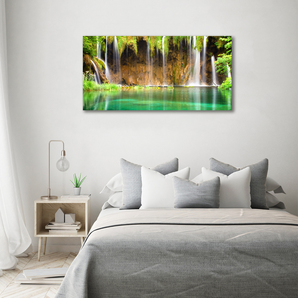 Canvas wall art Plitwickie lakes