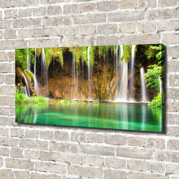 Canvas wall art Plitwickie lakes