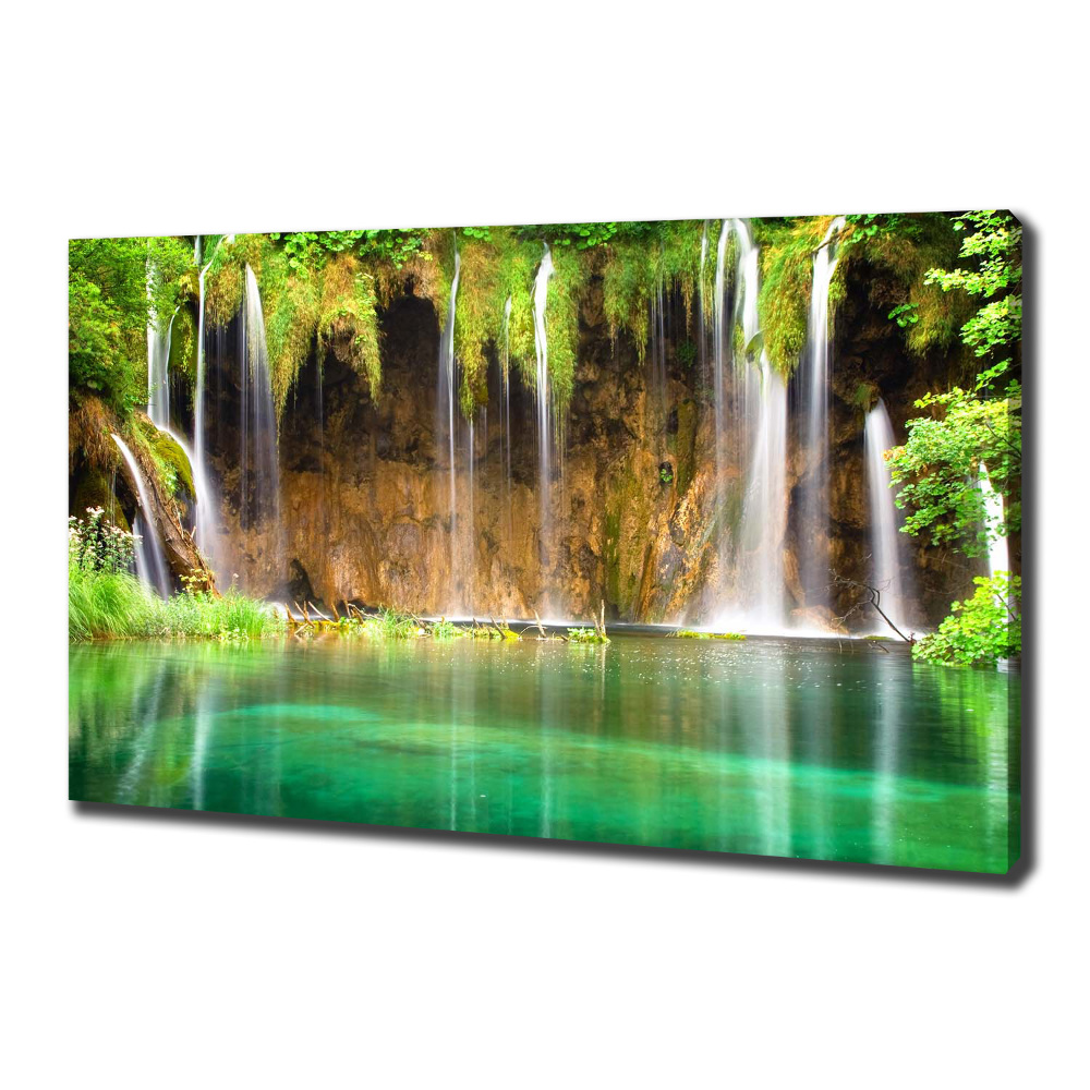 Canvas wall art Plitwickie lakes