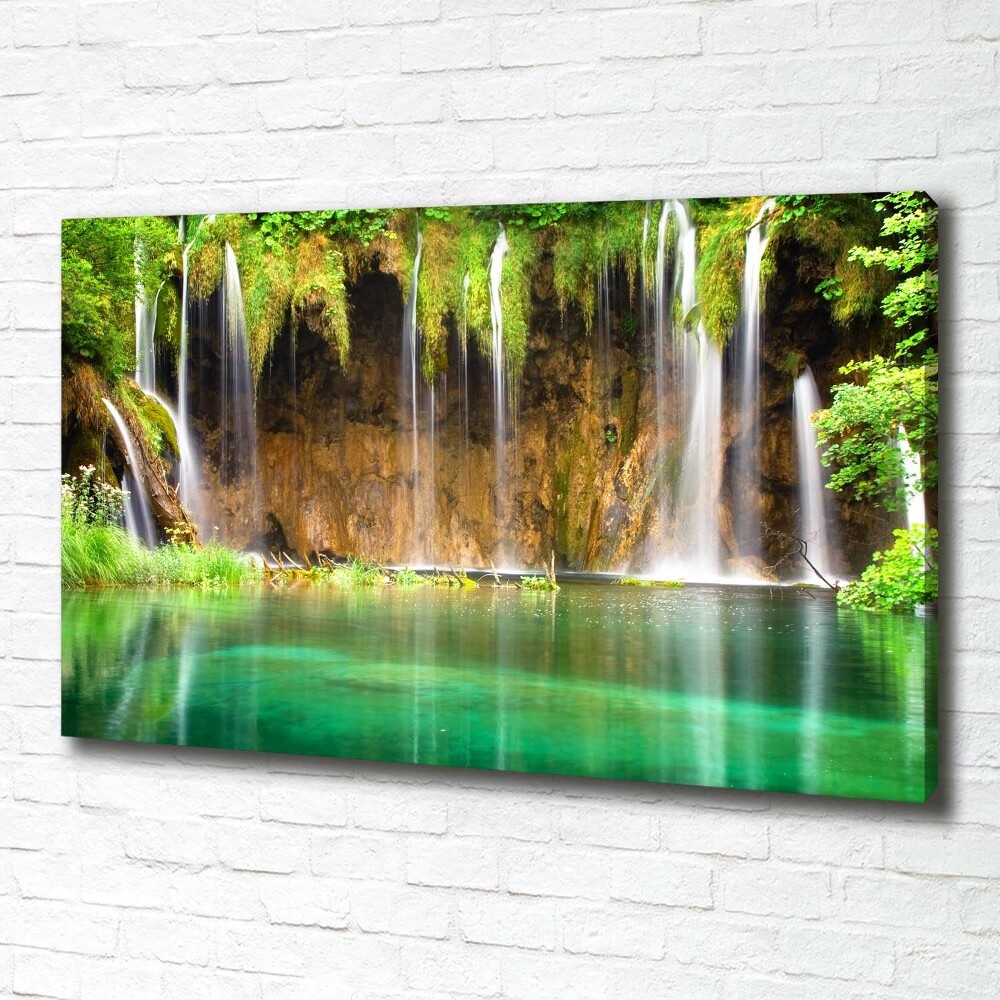 Canvas wall art Plitwickie lakes