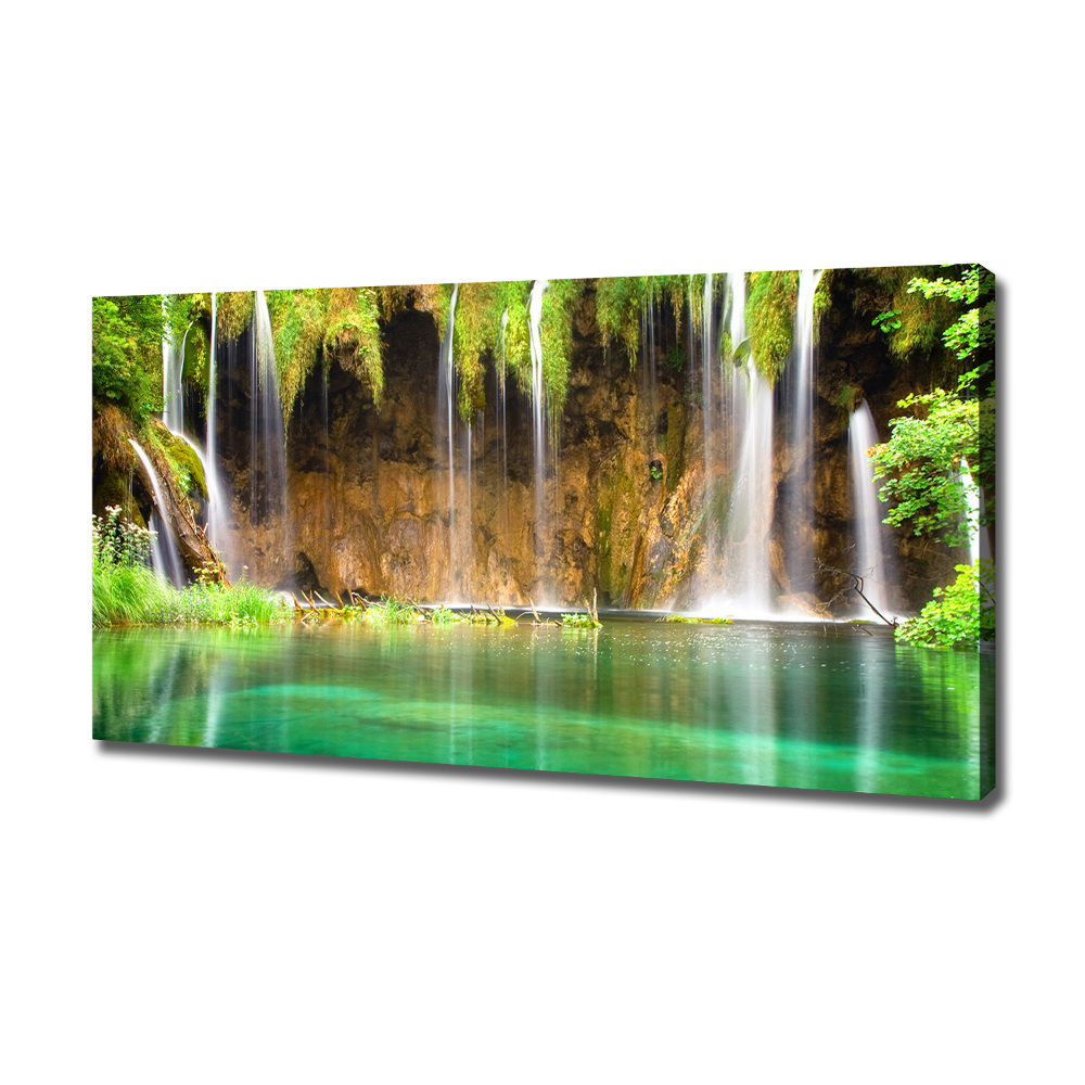 Canvas wall art Plitwickie lakes