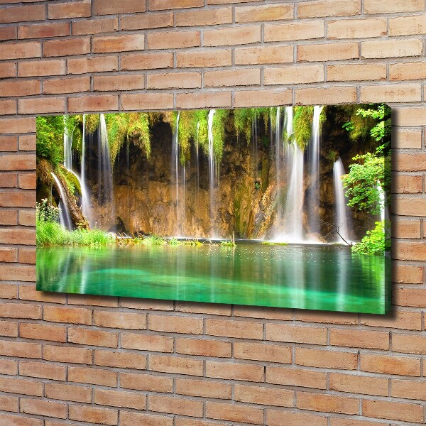 Canvas wall art Plitwickie lakes