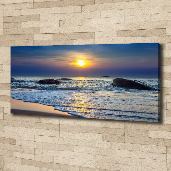 Canvas wall art Sunset sea