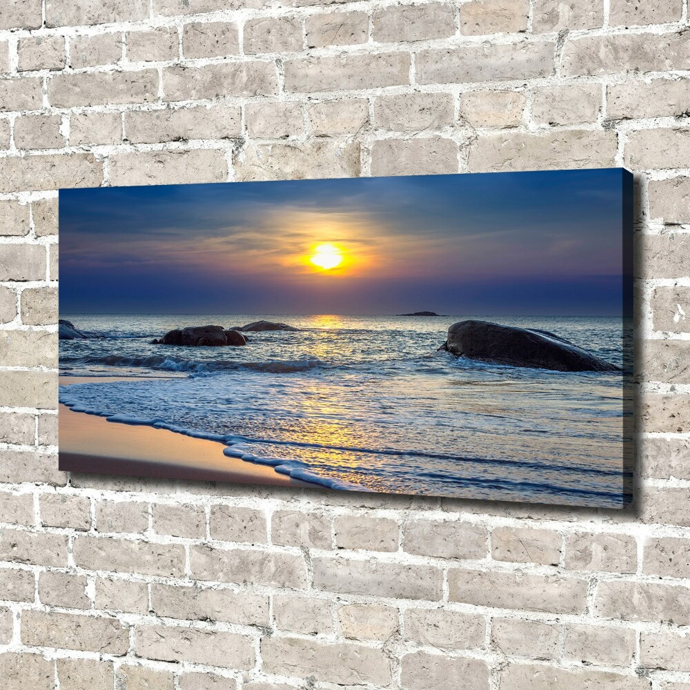 Canvas wall art Sunset sea