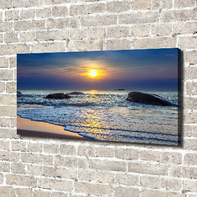 Canvas wall art Sunset sea