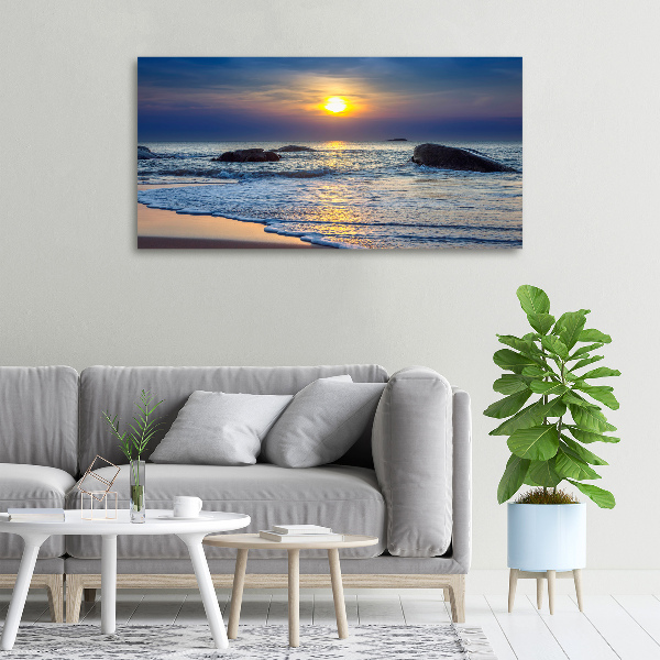 Canvas wall art Sunset sea