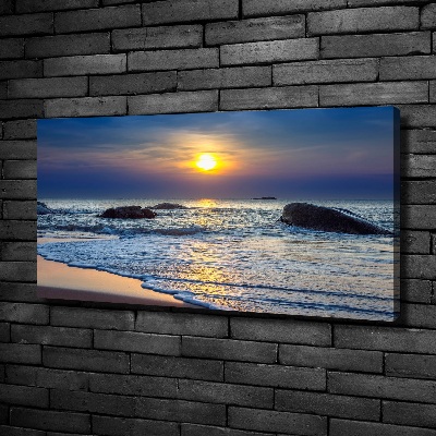 Canvas wall art Sunset sea