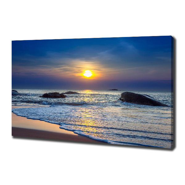 Canvas wall art Sunset sea