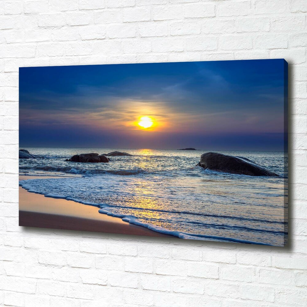 Canvas wall art Sunset sea