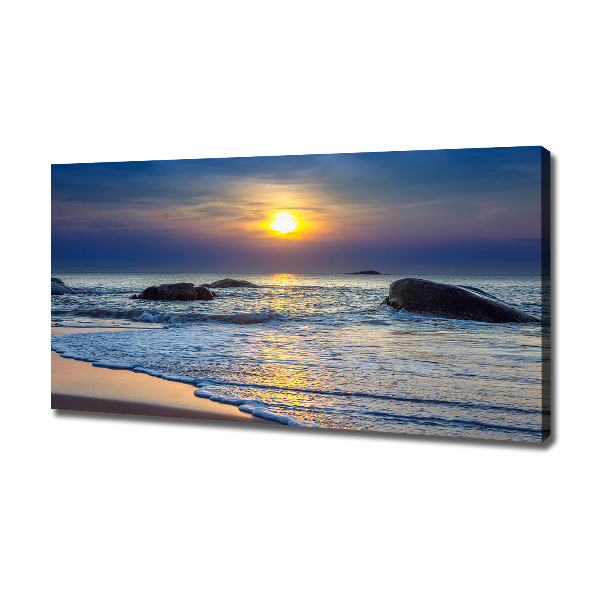 Canvas wall art Sunset sea