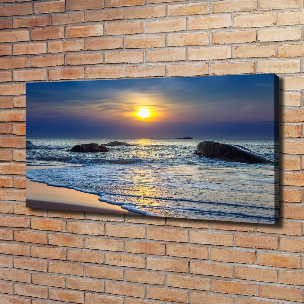 Canvas wall art Sunset sea