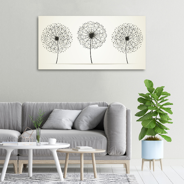 Canvas wall art dandelions