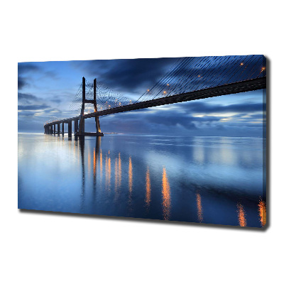 Canvas wall art Little bridge