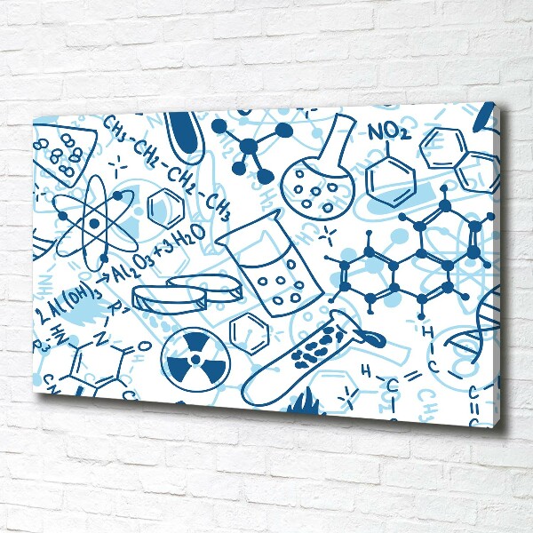 Canvas wall art Background chemistry