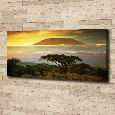 Canvas wall art Kilimanjaro Kenya