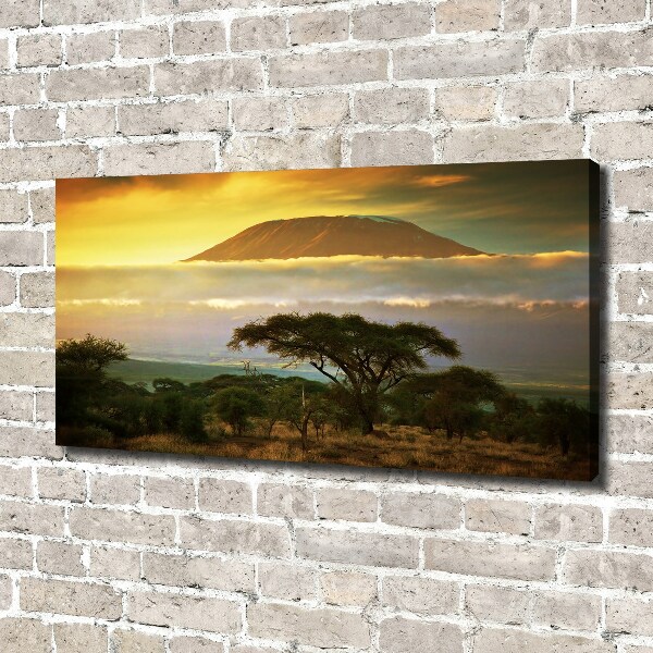 Canvas wall art Kilimanjaro Kenya