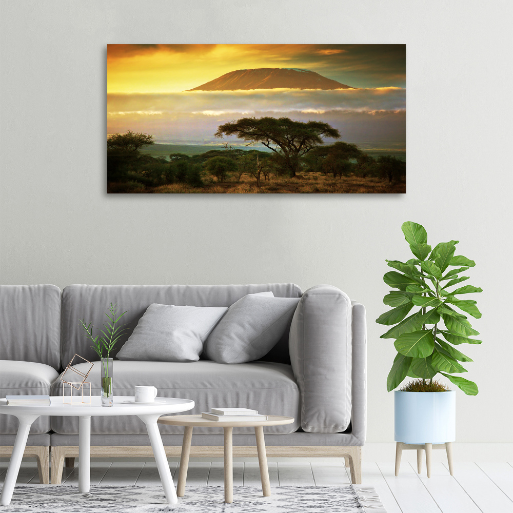 Canvas wall art Kilimanjaro Kenya