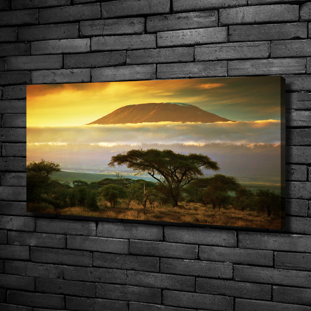 Canvas wall art Kilimanjaro Kenya