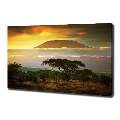 Canvas wall art Kilimanjaro Kenya