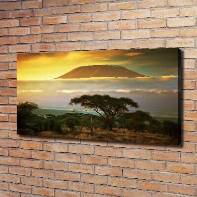 Canvas wall art Kilimanjaro Kenya