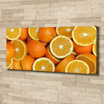 Canvas wall art Half of Orange