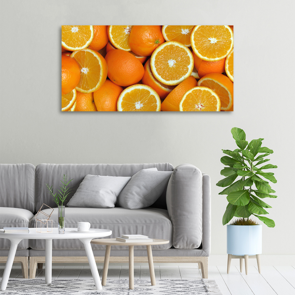 Canvas wall art Half of Orange