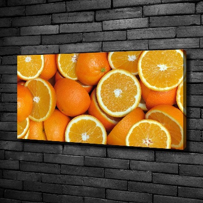 Canvas wall art Half of Orange