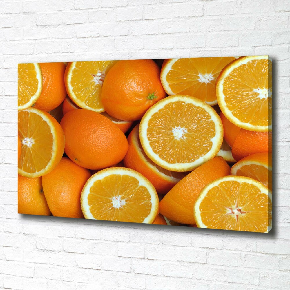 Canvas wall art Half of Orange