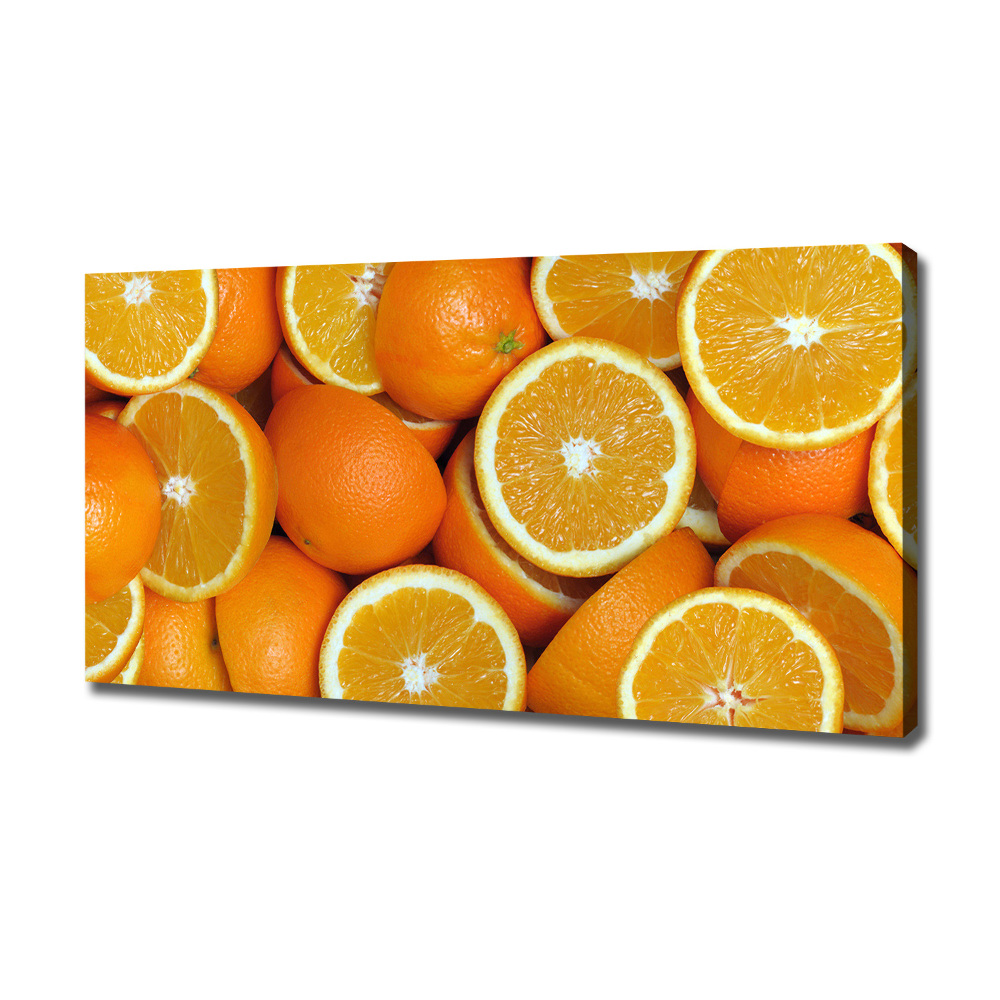 Canvas wall art Half of Orange