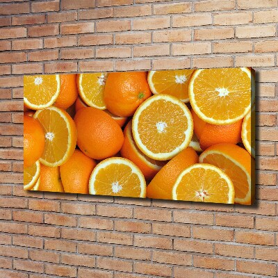 Canvas wall art Half of Orange