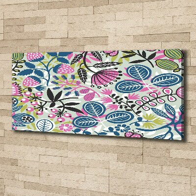 Canvas wall art Floral pattern