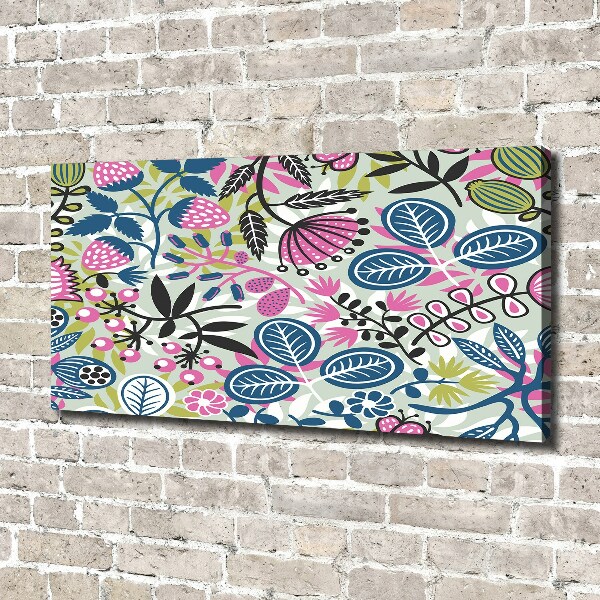 Canvas wall art Floral pattern