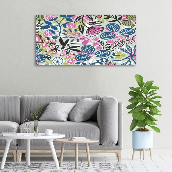 Canvas wall art Floral pattern