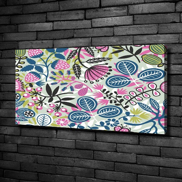 Canvas wall art Floral pattern