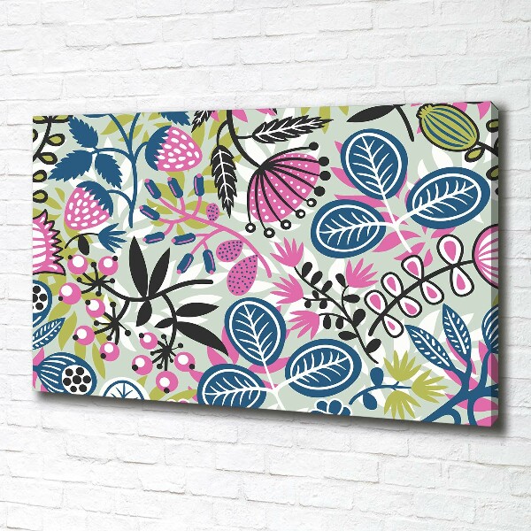 Canvas wall art Floral pattern