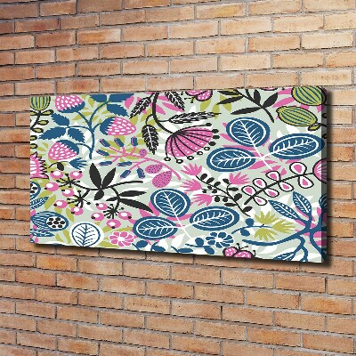 Canvas wall art Floral pattern