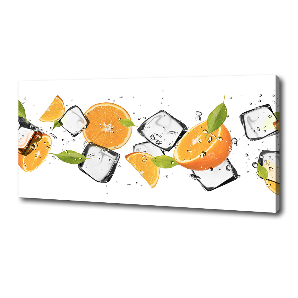 Canvas wall art Ice oranges