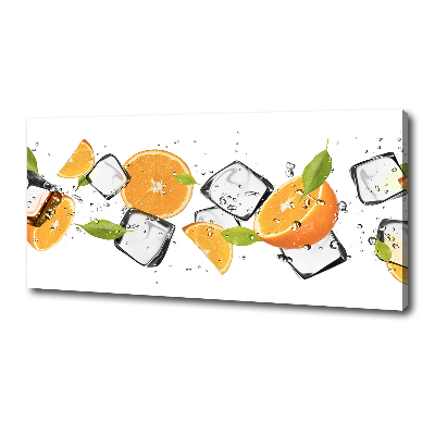 Canvas wall art Ice oranges