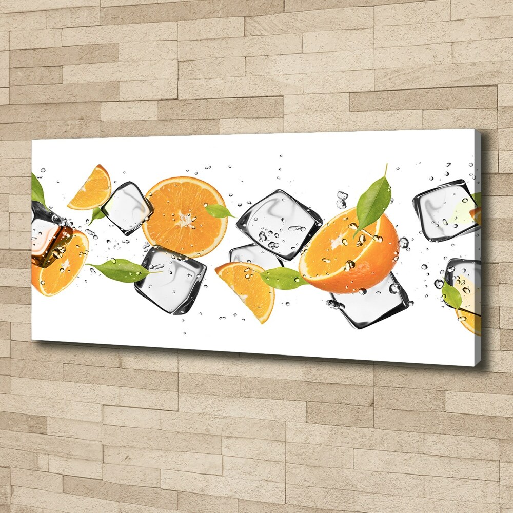 Canvas wall art Ice oranges