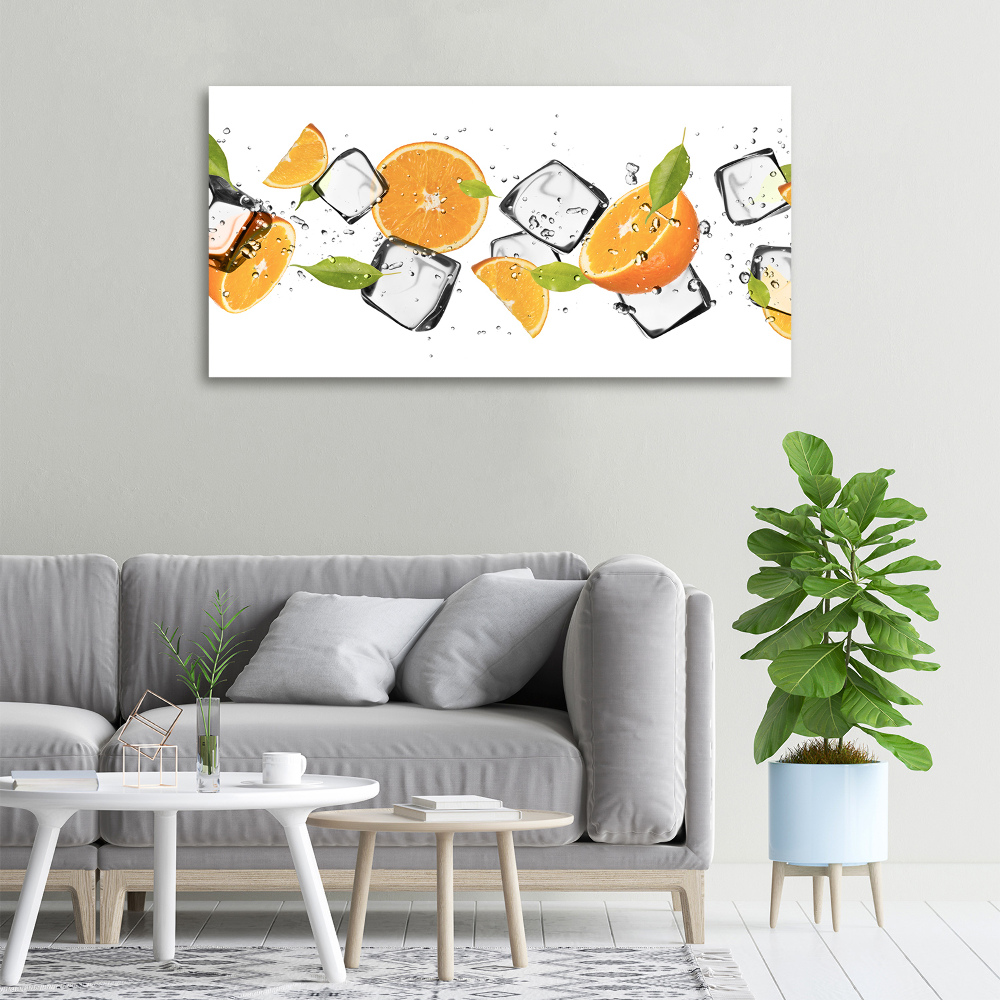 Canvas wall art Ice oranges