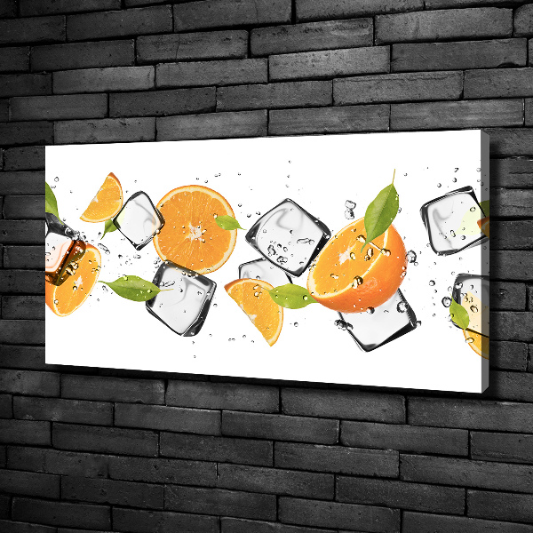 Canvas wall art Ice oranges