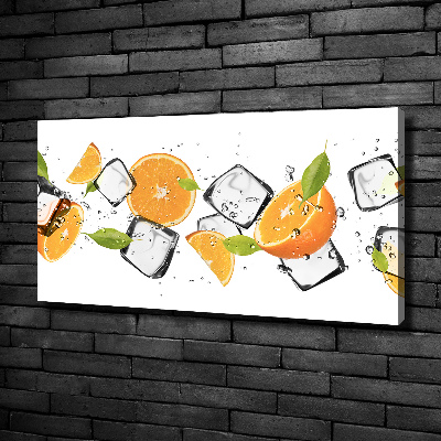 Canvas wall art Ice oranges