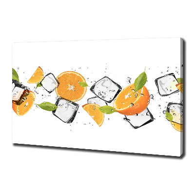 Canvas wall art Ice oranges