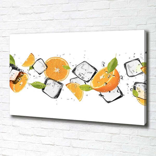 Canvas wall art Ice oranges