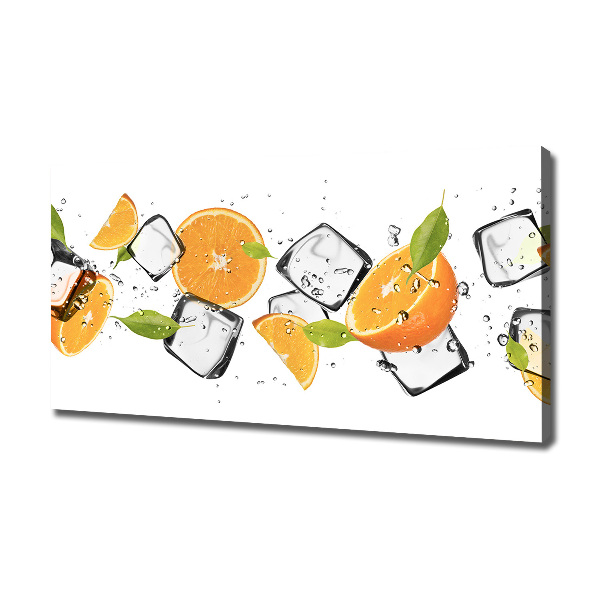 Canvas wall art Ice oranges