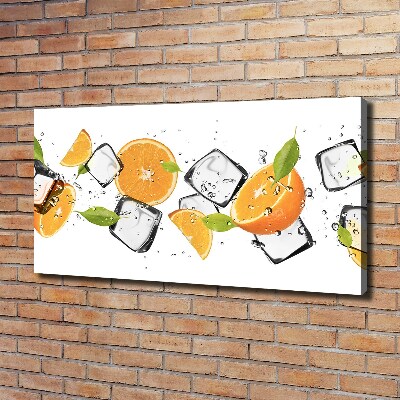 Canvas wall art Ice oranges