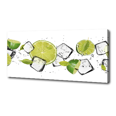 Canvas wall art Ice lime